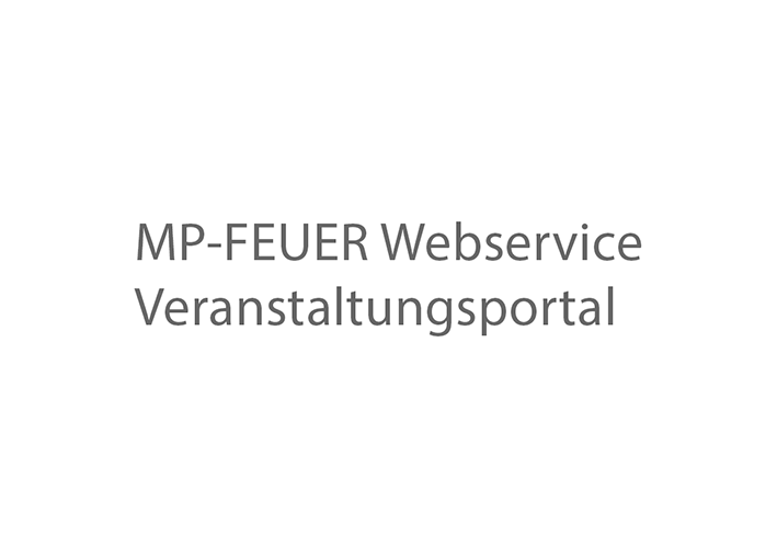 MP-FEUER Webservice Veranstaltungsportal